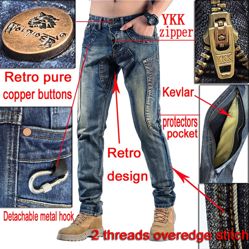 Motorcykelbyxor i Kevlar - Motorcycle Jeans