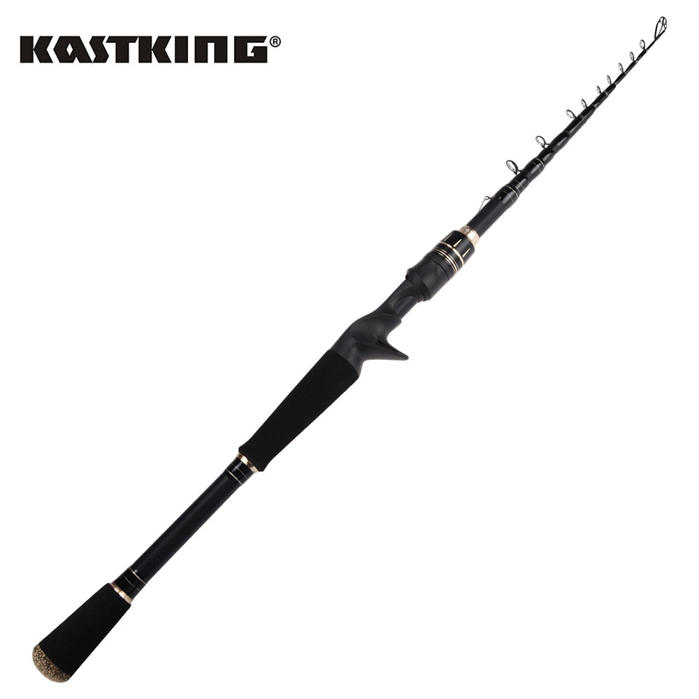 KastKing BlackHawk II Telescopic Portable Ultralight Rod with 24-Ton Carbon M MH ML Power F Action