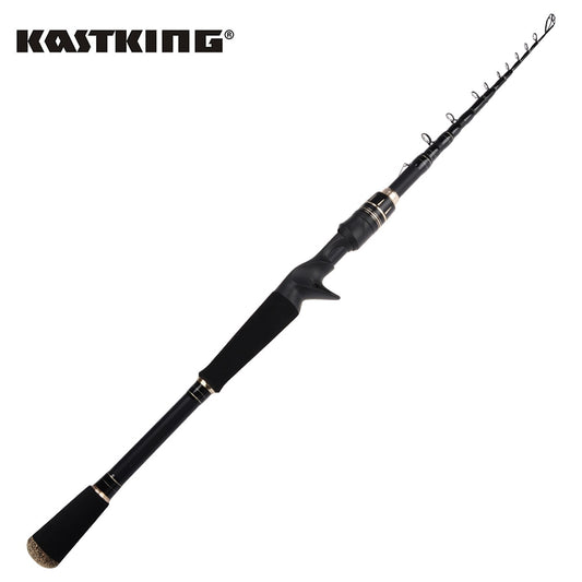 KastKing BlackHawk II Telescopic Portable Ultralight Rod with 24-Ton Carbon M MH ML Power F Action