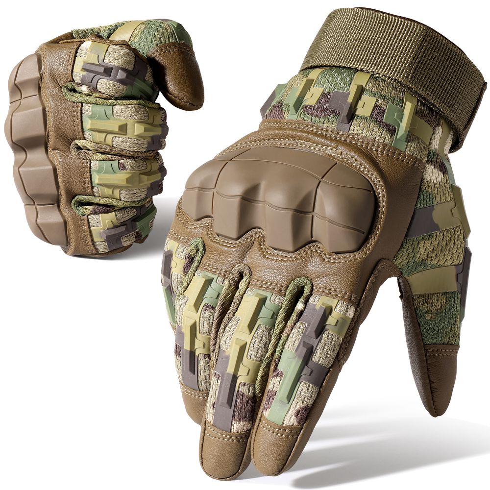 Touch Screen Tactical Full Finger Gloves Army Military Paintball Airsoft Hunting Shooting PU Leather Protective Gear Men Women