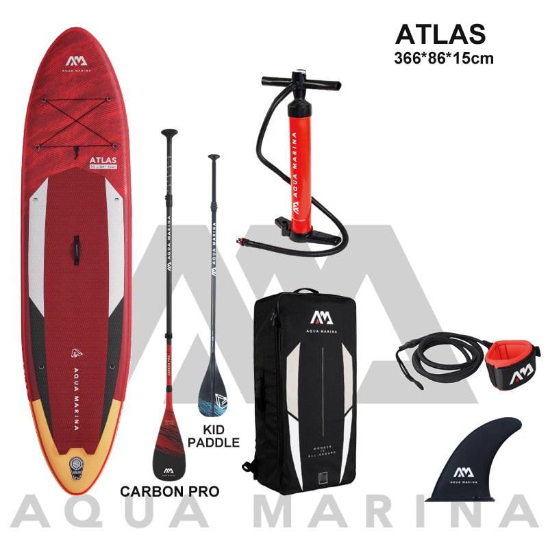 Surfbräda från AQUA MARINA 366*86*15cm inflatable surfboard stand up paddle ATLAS board surfing water sport sup board dinghy raft