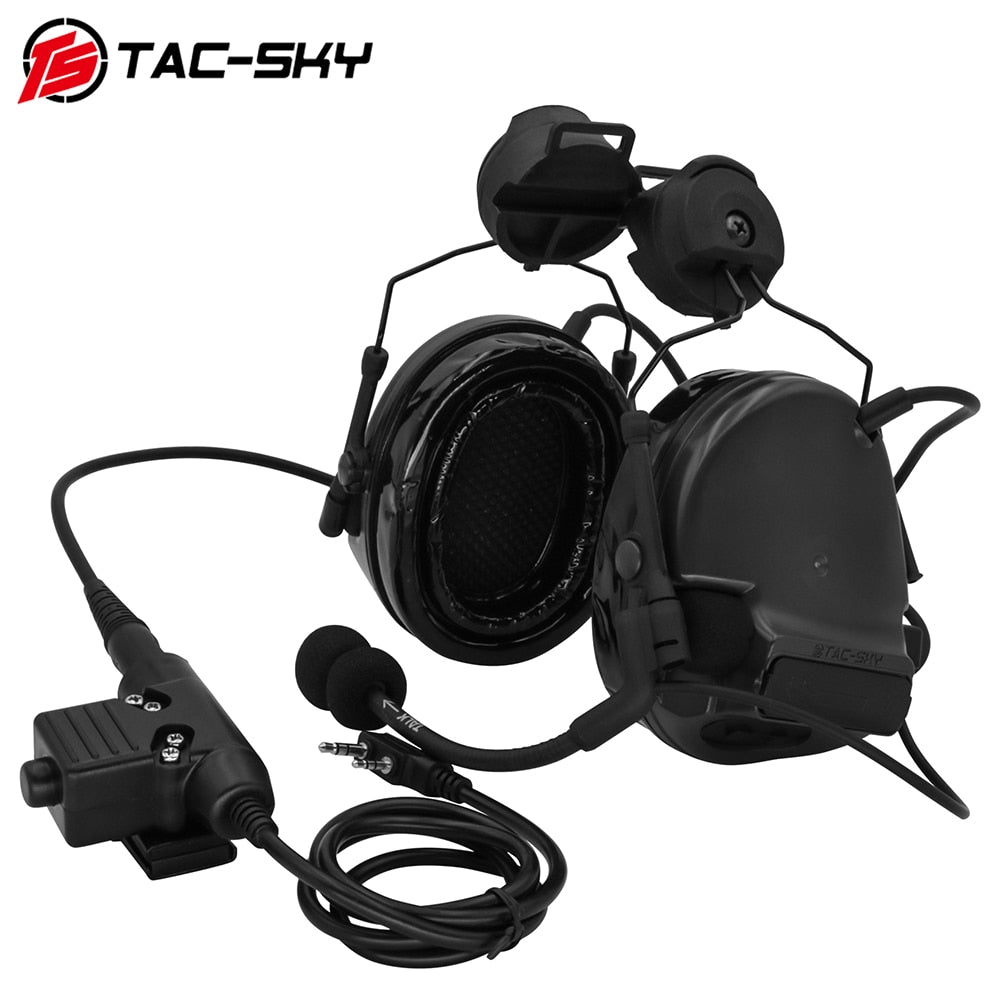 Taktiskt Headset - TAC-SKY Comtac III Hjälm ARC Rail Bracket version Brusreducerande Radiokommunikation