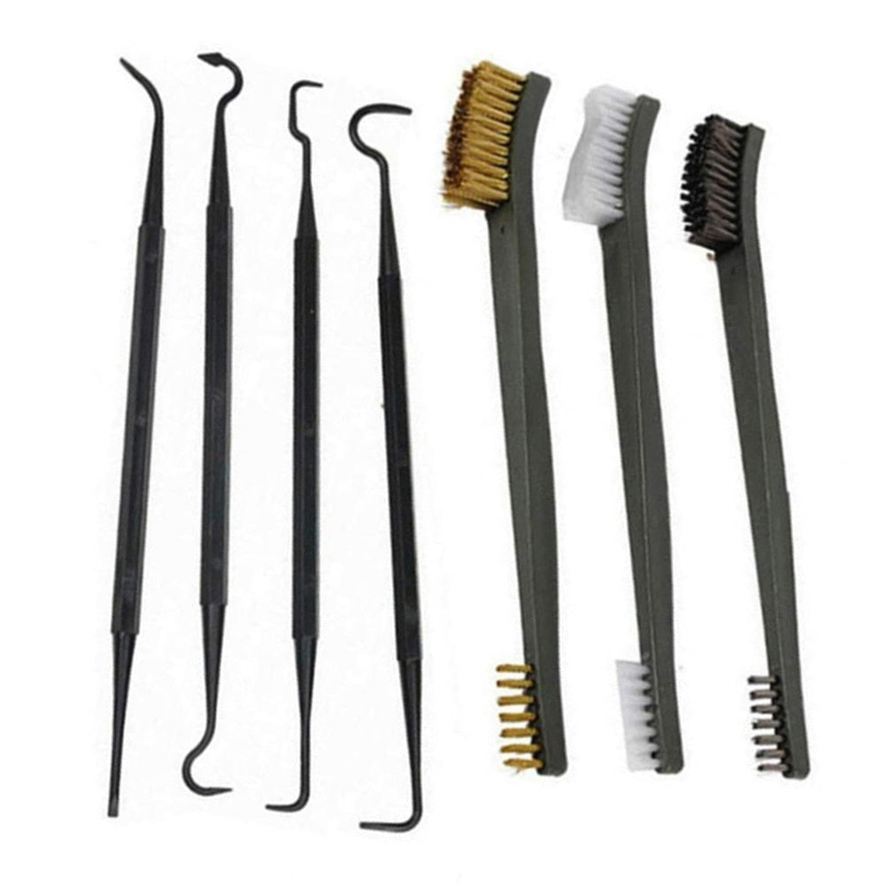 Universal Vapenrengöringskit - Weapon Cleaning Kit Wire Brush Double End Derusting Wire Brush Hunting Tactical Rifle Pistol Cleaning Tools