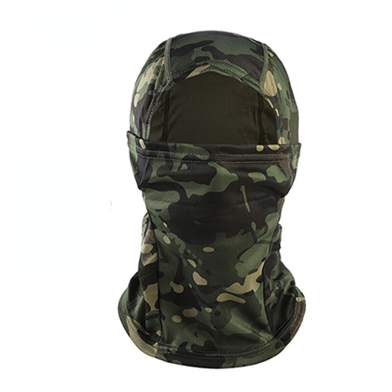 Taktisk kamouflage Balaclava Hatt Helmask Skidåkning Cp Cykling Jakt Huvud Nackskydd Hjälm Liner Keps Militär Män Scarf