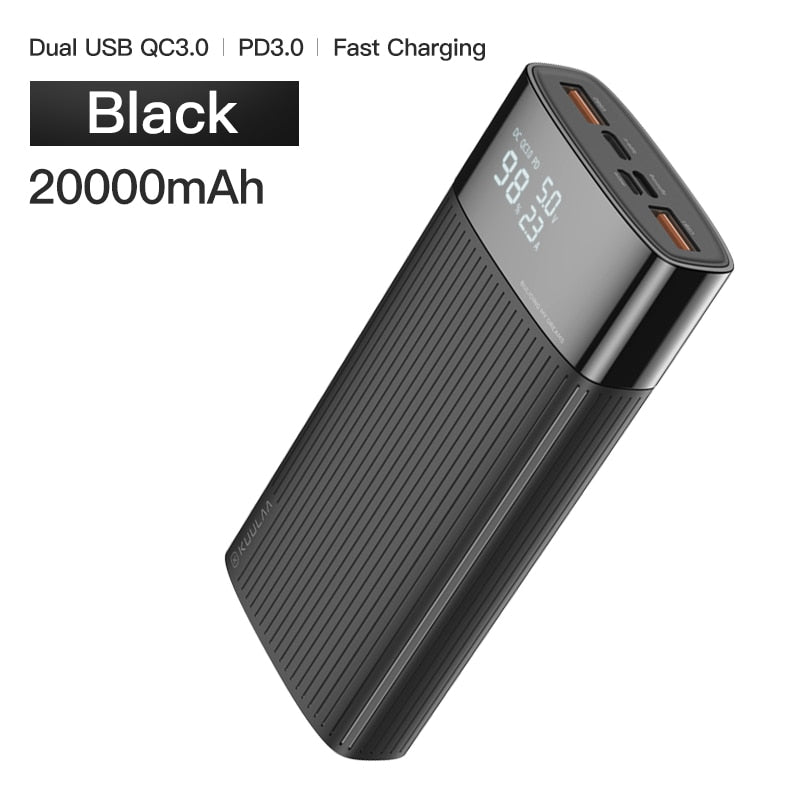 Power Bank 20000mAh QC PD 3.0 - Snabbladdning PowerBank 20000 mAh USB extern batteriladdare för iPhone 14 13