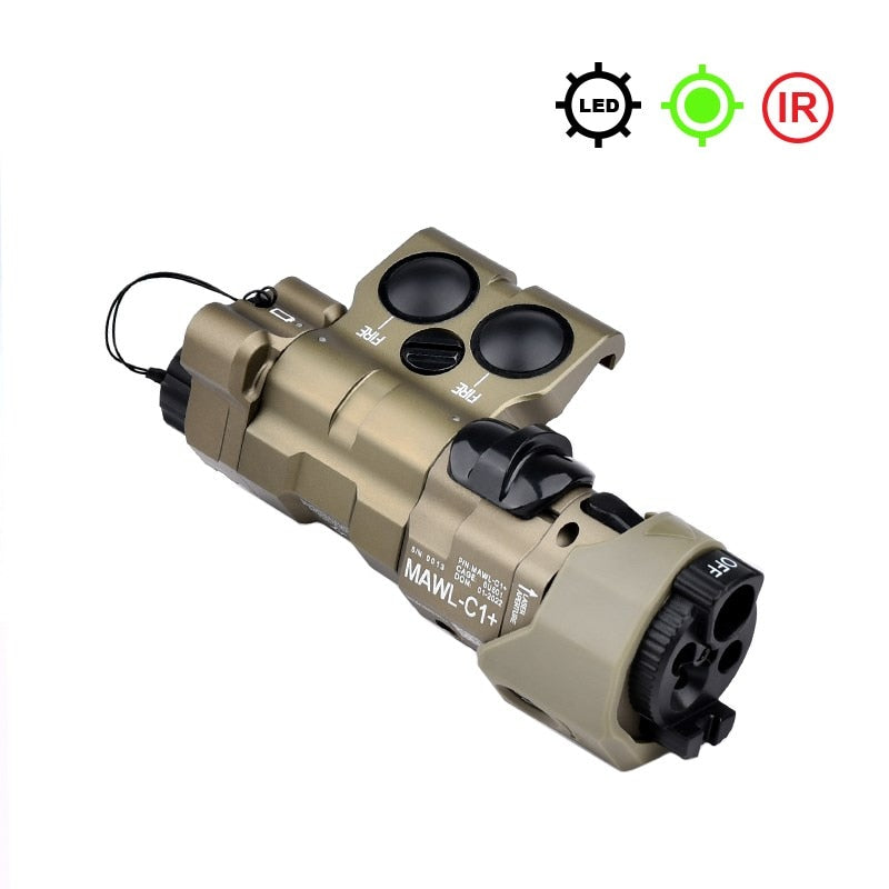 Lasersikte - MAWL-C1 Tactical Laser - Metal CNC Upgraded LED Aiming - IR Illumination