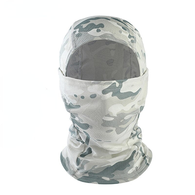 Taktisk kamouflage Balaclava Hatt Helmask Skidåkning Cp Cykling Jakt Huvud Nackskydd Hjälm Liner Keps Militär Män Scarf