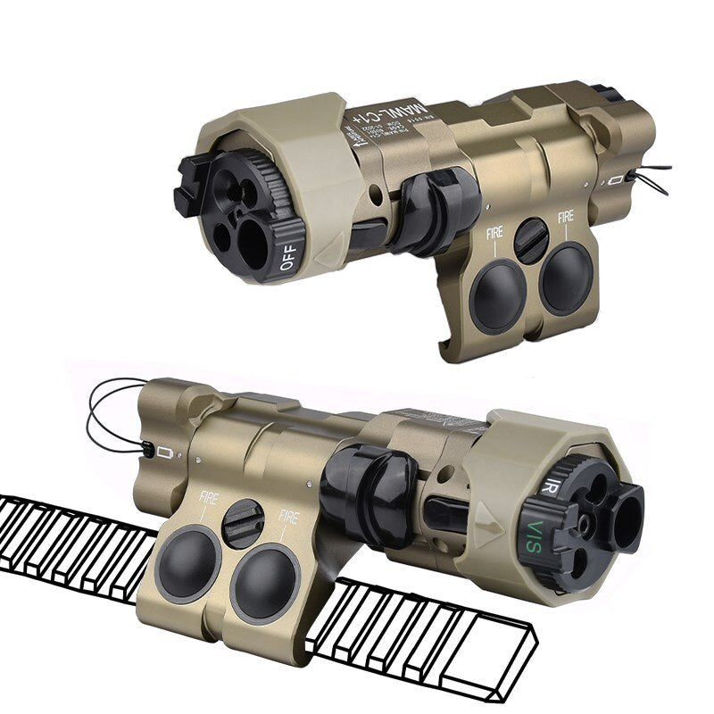 Lasersikte - MAWL-C1 Tactical Laser - Metal CNC Upgraded LED Aiming - IR Illumination